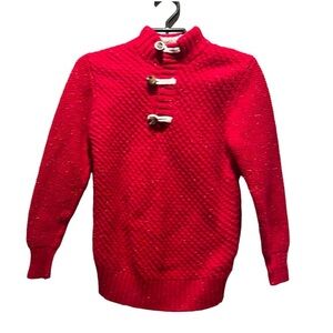Cat & Jack Boy’s Red  Fisherman Sweater Size Medium